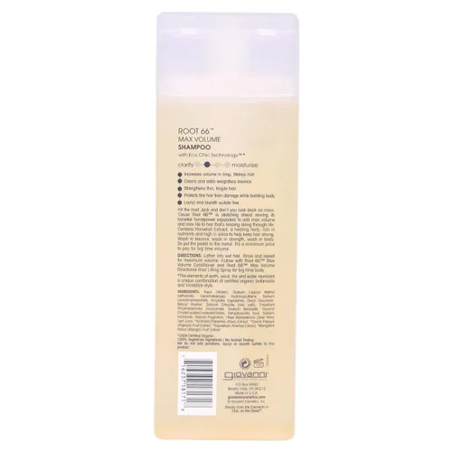 Vista 3 de GIOVANNI Cosmetics Root 66 Max Volume Champú, 8.5 oz