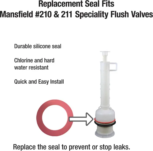 Vista 4 de Fluidmaster K-400A-023 Kit de reparación de válvula de llenado de inodoro y sello de válvula de descarga Mansfield