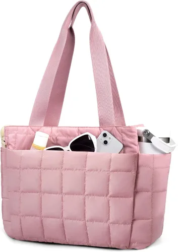 Vista 10 de befen Bolsa de mano para computadora portátil para mujer, bolsa de viaje para enfermera, bolsas acolchadas acolchadas, bolsa de playa ligera e