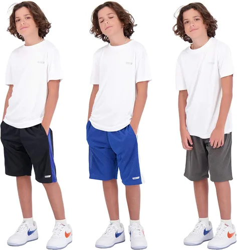 Vista 12 de Hind - Pantalones cortos de baloncesto para niños (3 unidades)