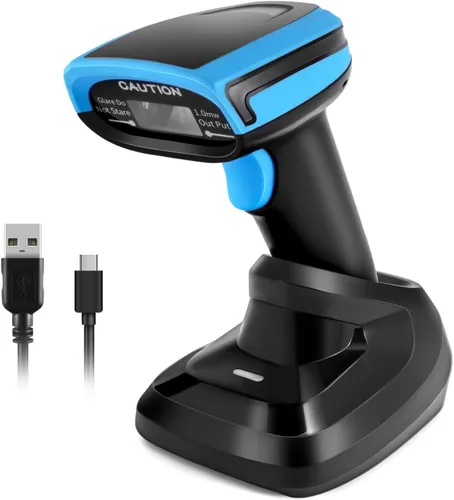 Vista 7 de Escáner de código de barras, lector de código de barras de mano USB, escáner de código de barras CCD con cable para tienda, farmacia, supermercado