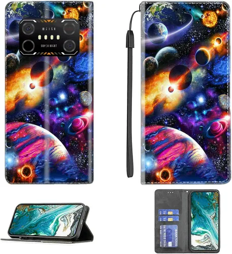 Vista 136 de Aroepurt Funda para UMIDIGI G1 Plus compatible con UMIDIGI G1 Plus Funda para teléfono Funda de piel sintética con función atril magnética CPT15