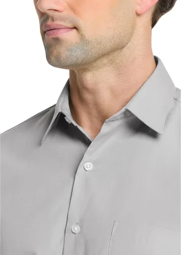 Vista 4 de Van Heusen - Camisa de vestir para hombre, de popelina ajustada lisa