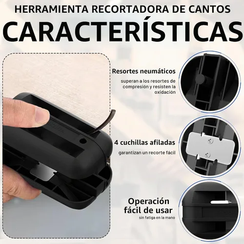 Vista 3 de Recortadora de bandas de borde,Cuchillas de carburo de tungsteno Negro