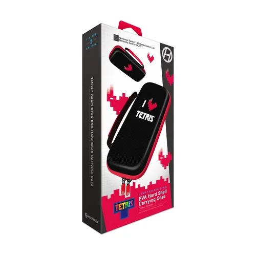 Vista 2 de Hyperkin Official Tetris EVA Hard Shell Carrying Case for Switch OLED ModelNintendo Switch(Heart Drop)