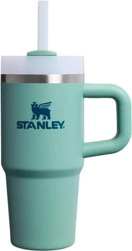 Vista 42 de STANLEY Quencher H2.0 Vaso Térmico con asa y pajilla, 64 onzas, tapa Flowstate de 3 posiciones, gran capacidad para viajes y deportes, vaso de acero