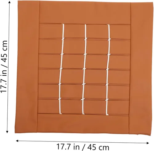 Vista 6 de Funda de almohada de cuerda de cuero, funda de almohada de piel sintética, almohadas decorativas para coche, fundas de almohada de granja, cojines