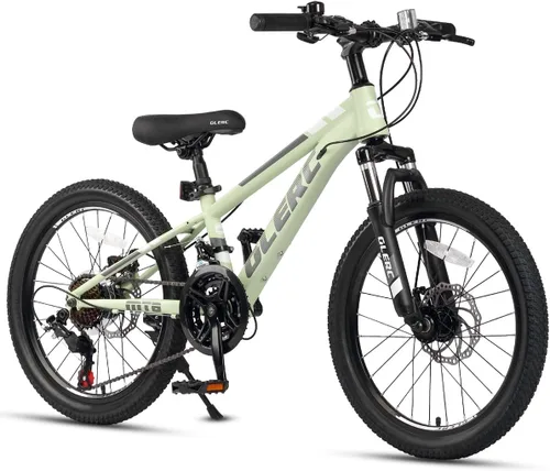 Vista 12 de Glerc Bicicleta de montaña para niños de 20, 24 y 26 pulgadas, bicicleta de montaña para niños y niñas a partir de 6 años, bicicleta Skyline de 21