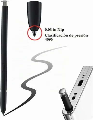 Vista 3 de S23 Ultra S Pen - Lápiz capacitivo para Samsung Galaxy S23 Ultra 5G, color Crema