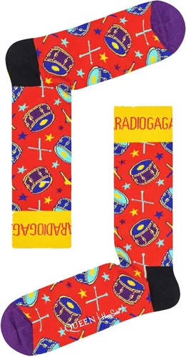 Vista 5 de Happy Socks x Queen Men's Gift Box, 4 Pairs of Crew Socks