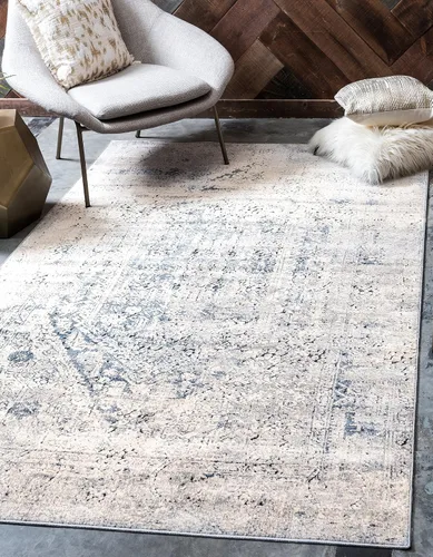 Vista 19 de Unique Loom Chateau Collection - Alfombra de área - Quincy (2' x 3' 1" Rectángulo, Beige/Marrón)