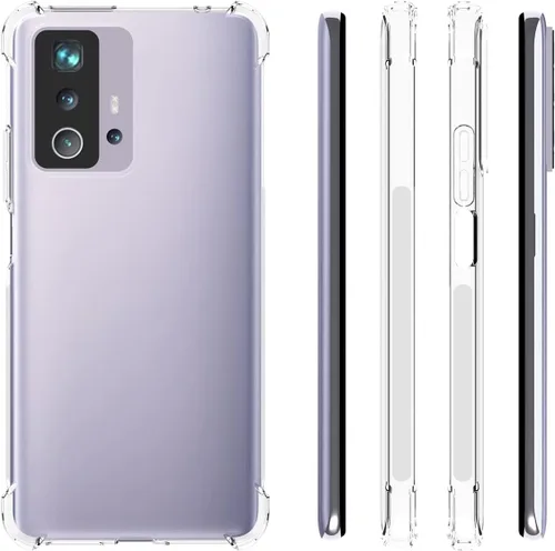 Vista 2 de USTIYA Funda para Mi 11T/Xiaomi 11T Pro Clear Crystal Soft TPU Cuatro Esquinas Parachoques Proteger Cámara Cubierta Protectora Caja Transparente