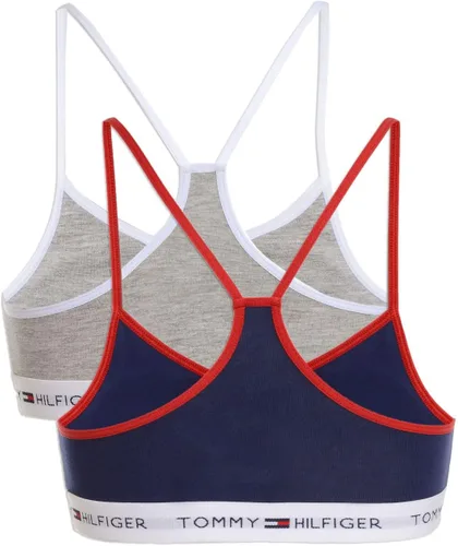 Vista 2 de Tommy Hilfiger Paquete de 2 brasieres sólidos para niñas (niños pequeños/niños grandes)