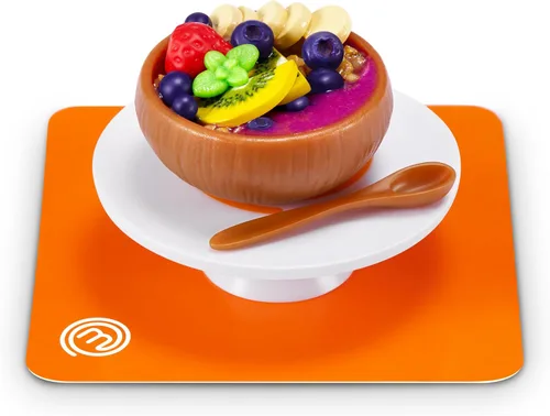 Vista 7 de Mini Brands Crea MasterChef Series 2 de ZURU (paquete de 2) – Mini platos reales con ingredientes, herramienta LED UV y tarjeta de recetas Cápsula