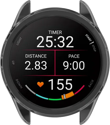 Vista 3 de Funda protectora de TPU compatible con Garmin Forerunner 165/Forerunner 165 Music TPU, funda protectora para reloj inteligente, suave y duradera