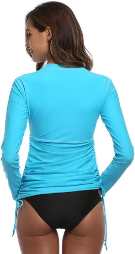 Vista 5 de Traje de baño de manga larga con protección solar UV para mujer