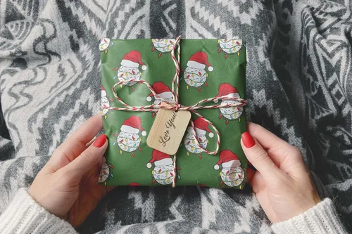 Vista 8 de Bonita pelota de golf Ho para regalo, luces de Navidad, papel de regalo grueso, decoración de fiesta de golfista (rollo de 6 pies x 30 pulgadas)