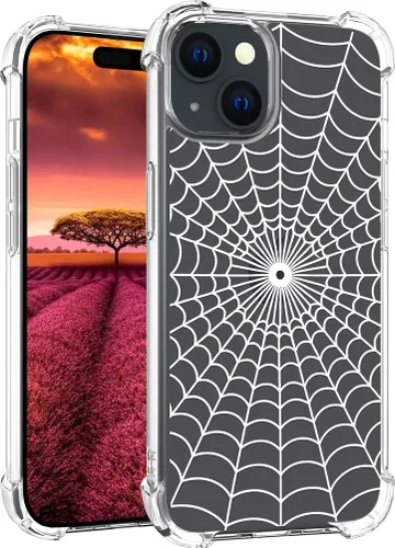 Vista 39 de Funda compatible con iPhone 15, bonita funda transparente para mujer, funda de silicona transparente para teléfono, color negro, tigre poderoso