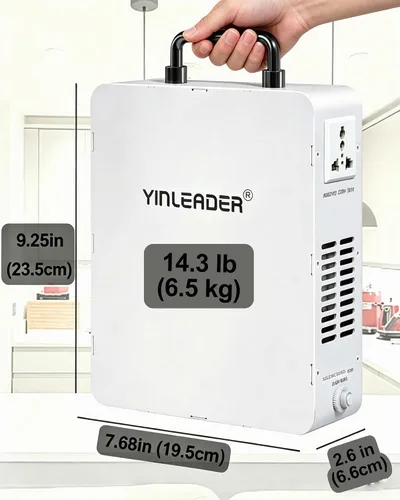 Vista 6 de Yinleader 3000W 110v a 220v convertidor paso hacia arriba transformador