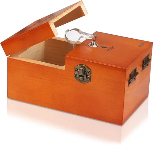 Vista 2 de HRLORKC Caja inútil con sorpresas Caja de madera inútil totalmente ensamblada juguete para adultos y niños