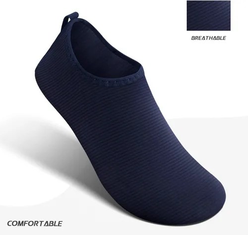 Vista 4 de Zapatos acuáticos para natación, playa, piscina, yoga y surf, con secado rápido, sensación descalza y estilo calcetín (SB001)
