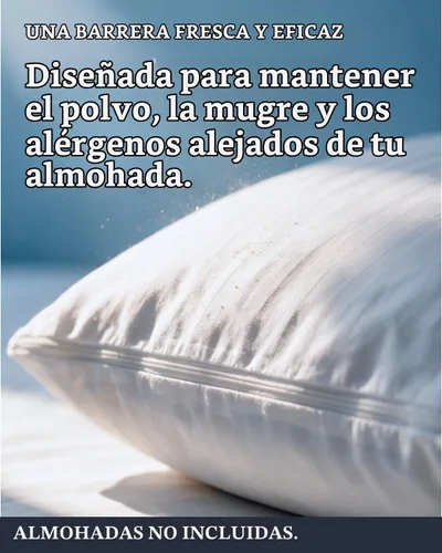 Vista 3 de Beckham Hotel Collection Protectores de Almohada Tamaño Queen Blancos con Cremallera Juego de 2, Fundas Protectoras de Almohada de Algodón Suave