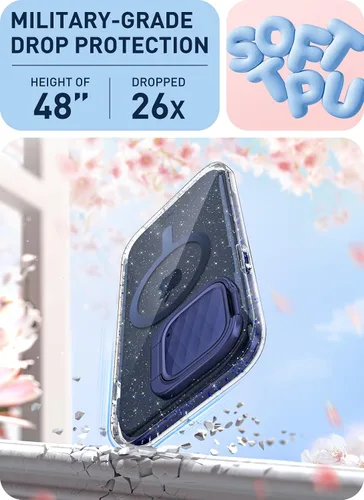 Vista 7 de i-Blason Cosmo - Funda magnética para iPhone 15 Pro Max MagSafe con soporte para funda para cámara, estilo delgado, funda de cuerpo completo
