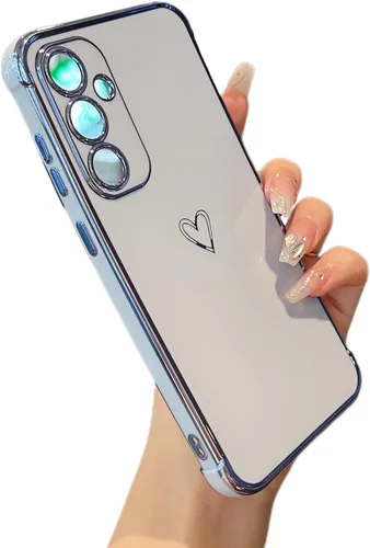 Vista 59 de ZTOFERA Funda diseñada para Google Pixel 7a, bonito diseño de corazones de amor con borde chapado y protección de lente de cámara, para Google Pixel