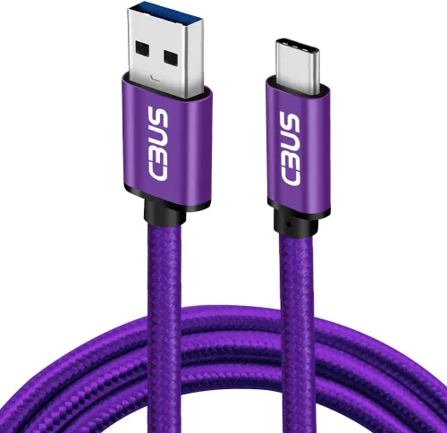 Vista 7 de CBUS Cable USB C, cable de carga rápida trenzado USB A a USB C de 3 pies tipo C para Samsung Galaxy S23/S22/S21/S20/S10/Plus/Ultra/FE, A03s, A12