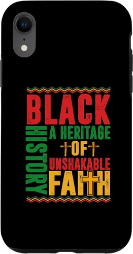 Vista 8 de Funda cristiana para iPhone 15 Heritage Of Unshakable Faith Black History Month