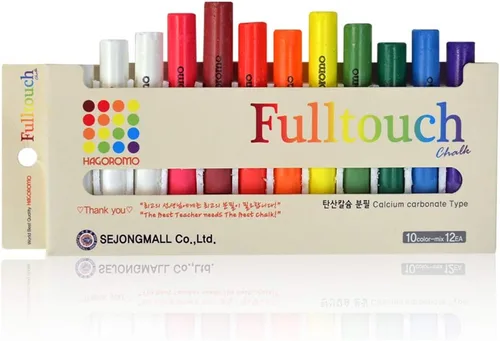 Vista 7 de Hagoromo Fulltouch - Caja de tiza de color (12 piezas/Blanco)