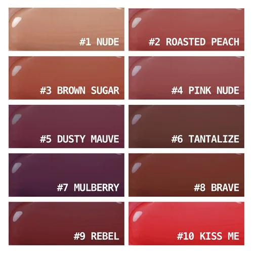 Vista 7 de Ruby Kisses Tinte de vinilo labial – Lápiz labial líquido de alto pigmento, a prueba de transferencia, a prueba de manchas, brillo satinado suave