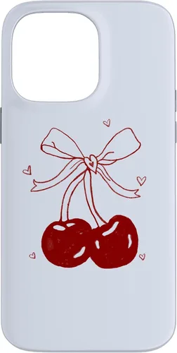 Vista 21 de Cherri Ties Baby Blue Cherry Bow Case for iPhone 17