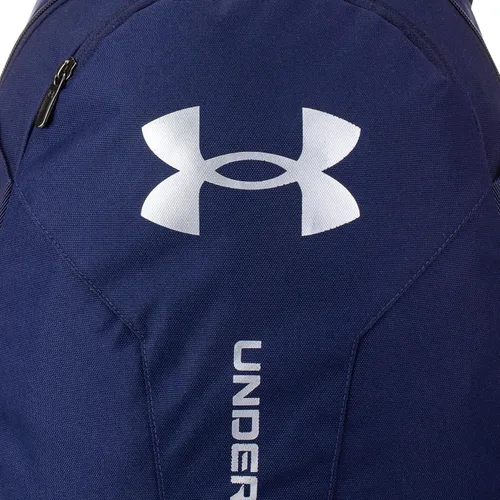 Vista 3 de Under Armour Unisex-Adult Hustle Lite Backpack , (410) Midnight Navy Midnight Navy Metallic Silver , One Size Fits All