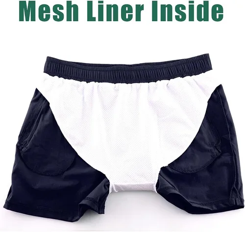 Vista 5 de Rexcyril Pantalones cortos de entrenamiento para hombre, de secado rápido, de 3 pulgadas, para correr, fisicoculturismo, con forro y bolsillos