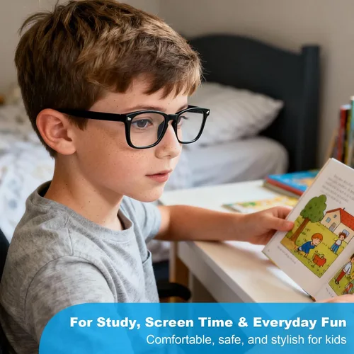 Vista 3 de AZorb 2Pack Gafas de Bloqueo de Luz Azul para Niños - TR90 Gafas de Pantalla de Computadora Irrompibles para Niños y Niñas