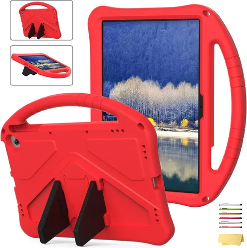 Vista 20 de Funda para tablet Kindle Fire 7 para niños (12.ª generación, versión 2022) con mango de pie de apoyo de forraje resistente, espuma EVA suave, a