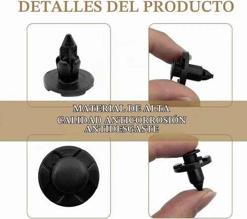 Vista 4 de 20 piezas de sujetadores de panel de guardabarros para parachoques Nissan OEM 01553-09321 Compatible con MR328954