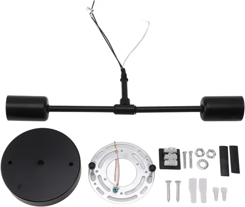 Vista 6 de Juego de 2 apliques de pared dobles para interiores, E27 E26, luces de pared modernas, 85 a 265 V, arriba y abajo, para sala de estar, dormitorio