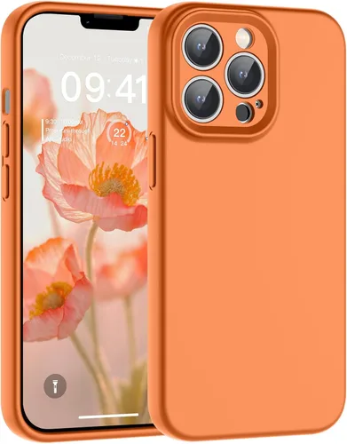 Vista 61 de SUPFINE - Funda diseñada para iPhone 12, silicona líquida premium con [forro de microfibra suave antiarañazos][protección de cámara mejorada], funda
