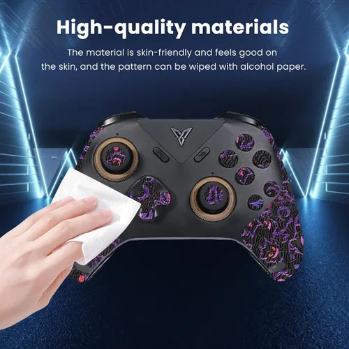 Vista 3 de NOUKAJU [Controlador + botón] Cinta de agarre de cobertura completa para FLYDIGI Vader 5 Pro, kit de actualización profesional de ratones