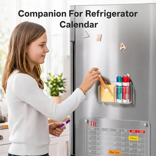 Vista 6 de HBlife Magnetic Dry Erase Marker Holder for Whiteboard Fridge Locker