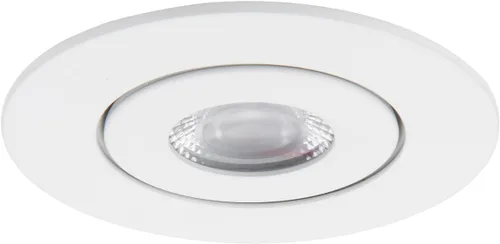 Vista 2 de WAC Lighting Lotos - Luz LED empotrable redonda ajustable de 2 pulgadas, 3000K blanco cálido, 6W, 530 lúmenes, clasificación IC hermética, 120V-277V