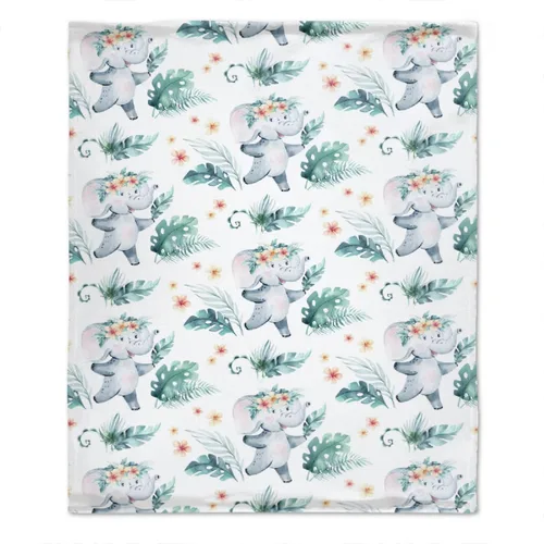 Vista 20 de Bonita manta de franela de elefante, ultra suave y acogedora, manta de forro polar ligera y mullida, manta de felpa cálida para sofá, cama, 30 x 40