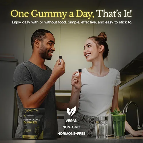 Vista 6 de Gomitas Shilajit puras con Ashwagandha, minerales traza y ácido fúlvico, suplemento natural y sin OMG para hombres y mujeres, 30