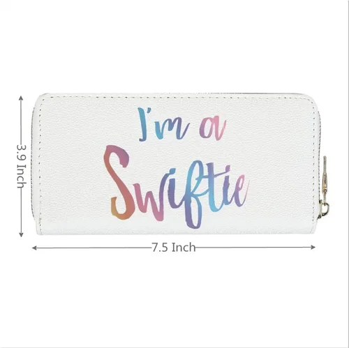 Vista 2 de XYZONE Billetera Taylor Team Wallets de piel sintética con cremallera para fanáticos de TS y regalos para amantes de la música Casual