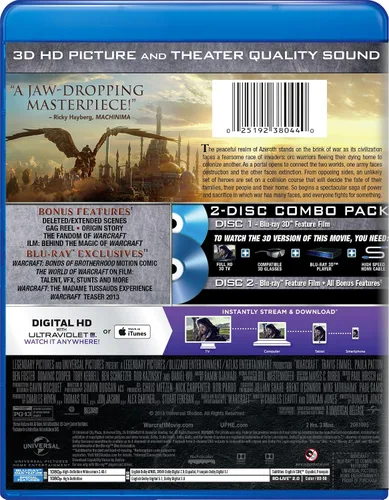 Vista 3 de Warcraft Blu-ray