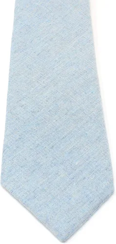 Vista 131 de Corbata delgada de algodón cambray para hombre, estilo desgastado texturizado - 2 1/2 pulgadas de ancho