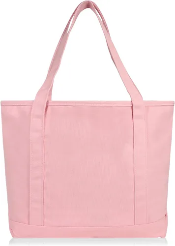 Vista 5 de DALIX - Bolsa de compras de lona y algodón de 50cm en color liso (edición exclusiva)