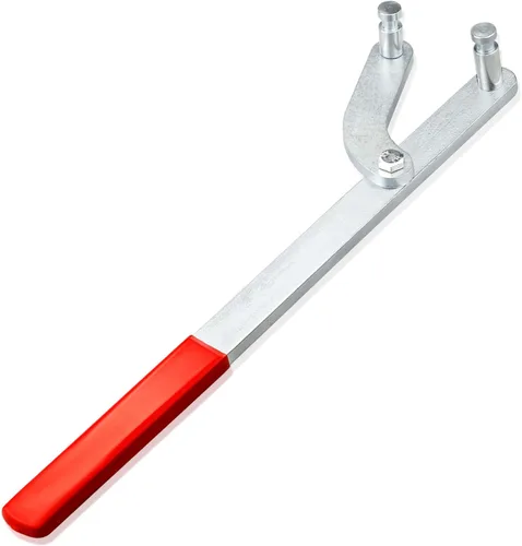 Vista 2 de Llave universal Bomba de inyección de árbol de levas Soporte de polea de leva Herramienta de sujeción de piñón compatible con Dodge Audi Chrysler